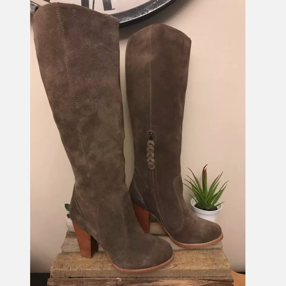 New Anthropologie Joie Dagny Boots Suede Knee High Size 5.5 MSRP: $240 - Picture 2 of 8
